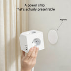 EU-E25 Cube Power Strip, 3 AC + 3 USB, Individual Switches, 3680W — Ports and connectivity