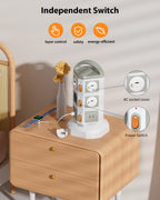 TPS10 Power Strip Tower, 10 Outlets, 4 USB, Surge Protection — Key features