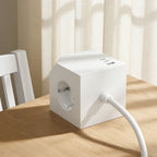 EU-E25 Cube Power Strip, 3 AC + 3 USB, Individual Switches, 3680W — Key features