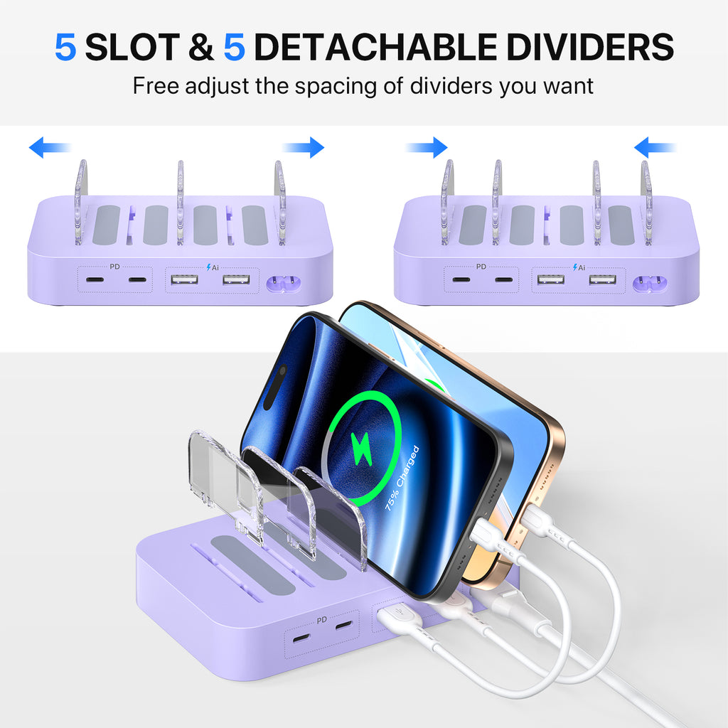 Station de recharge SooPii, 35 W 4 ports, CS45 Mini