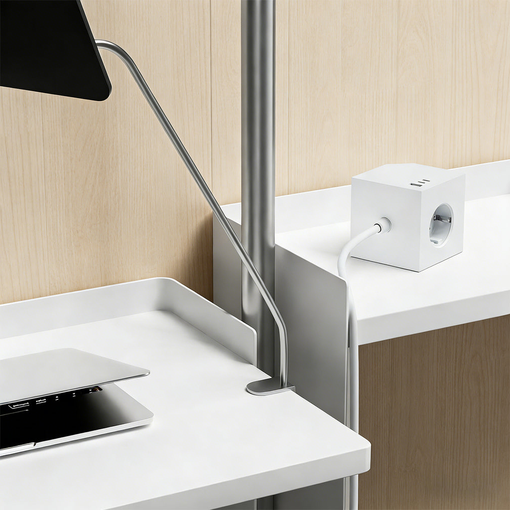 EU-E25 Cube Power Strip, 3 AC + 3 USB, Individual Switches, 3680W — Detail 8