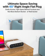 Power Strip with Cable Management Box, 65W GaN & 4 USB Ports — Detail 8