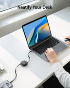 SooPii S86 USB-C to USB-C cable, 1 meter, 240W, retractable design with braided exterior, for fast charging and data transfer.