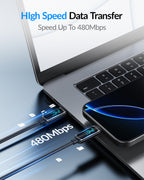 SooPii S69 USB-C to USB-C cable with 1.2m length, 240W wattage display, and durable nylon-braided design.