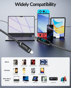 SooPii S69 USB-C to USB-C cable with 1.2m length, 240W wattage, nylon-braided design, and wattage display in close-up.