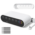 Power Strip with Cable Management Box, 65W GaN & 4 USB Ports — Main product photo
