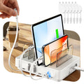 HomeHub H1 60W 6-Port Charging Station with Retractable Cables — Scene and lifestyle