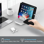 SooPii WiV6 Pro charging station with 70W power, 5 ports, 15W wireless charger, and five mixed charging cables.