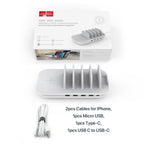 WiV6 Pro 70W 5-Port Charging Station with 15W Wireless Charger, 25W USB-C PD, 5 Cables Included — Detail 11