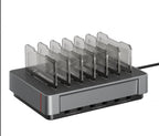 SooPii H1 Pro 120W 6-Port Retractable Charging Station — main product photo, grey