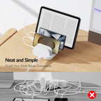 SooPii CS50 charging station with 5 ports and mixed cables, 35W power, for multiple device charging.