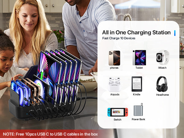 SooPii CS101 USB-C charging station — product detail view