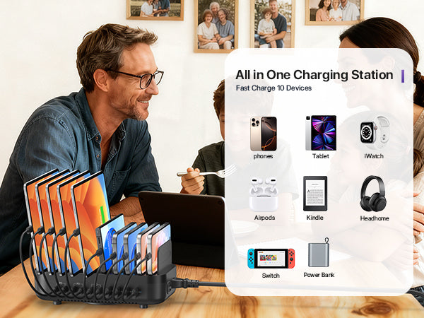 SooPii CS102 USB-C charging station — product detail view