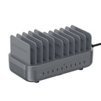 SooPii CS200 200W 10-port USB-C charging station — front view with GaN module