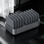 SooPii CS200 200W GaN charging station powering multiple devices on a desk