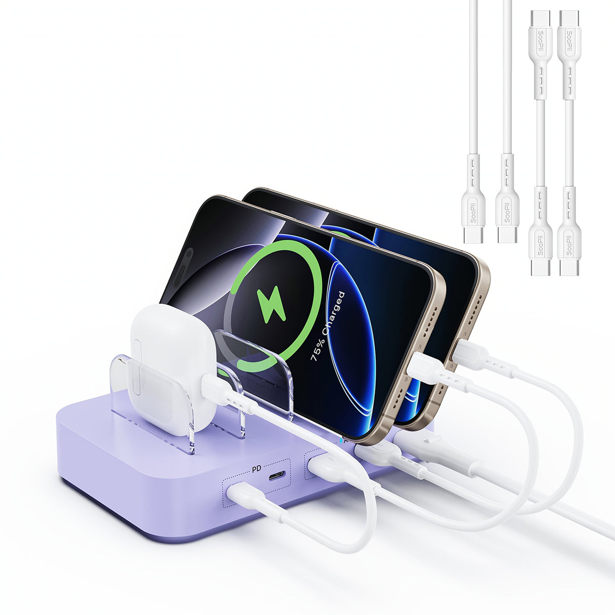 SooPii Charging Station, 35W 4-Port, CS45 Mini