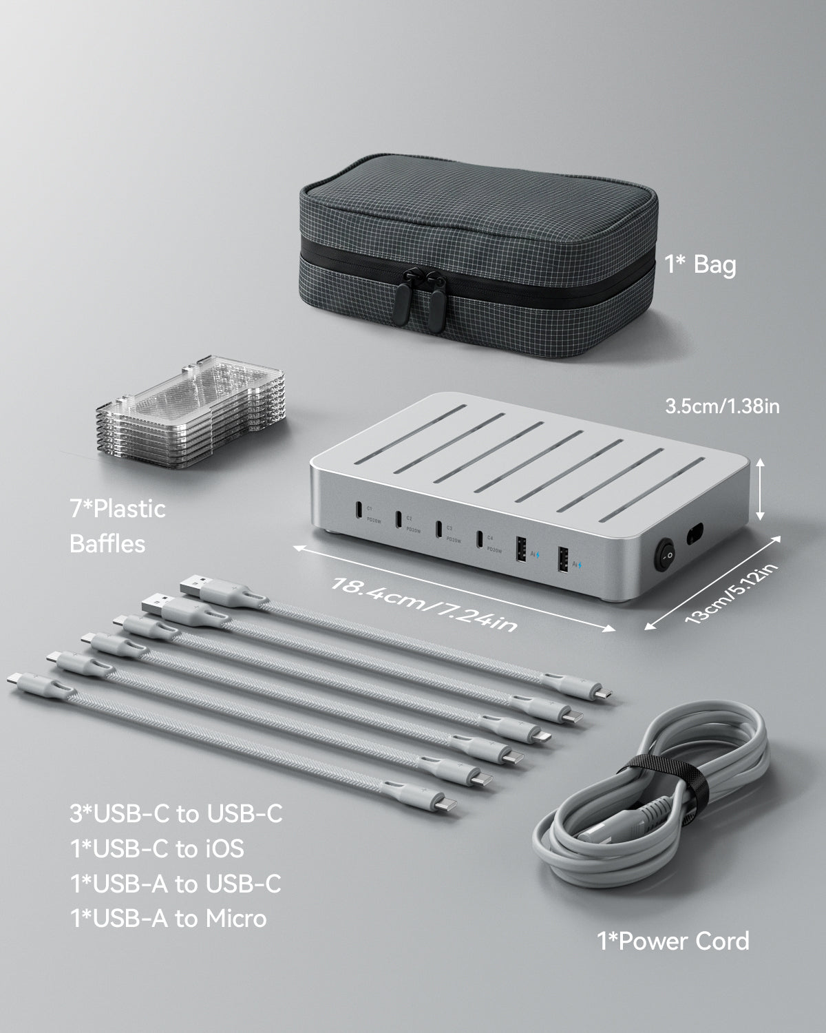 SooPii CS60 Pro PD fast charging station — lifestyle desk setup
