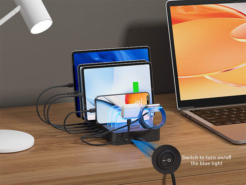 SooPii CS60 Pro 90W charging station — front port detail