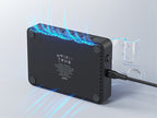 SooPii CS60 Pro charging station — on desk powering multiple devices