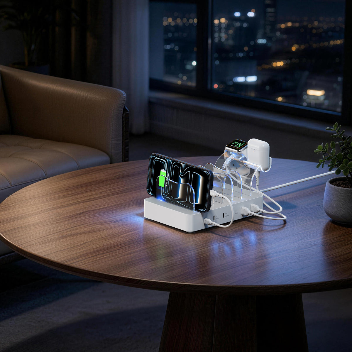 SooPii 90W 6-Port USB-C Charging Station, Multi Device, CS60 Pro