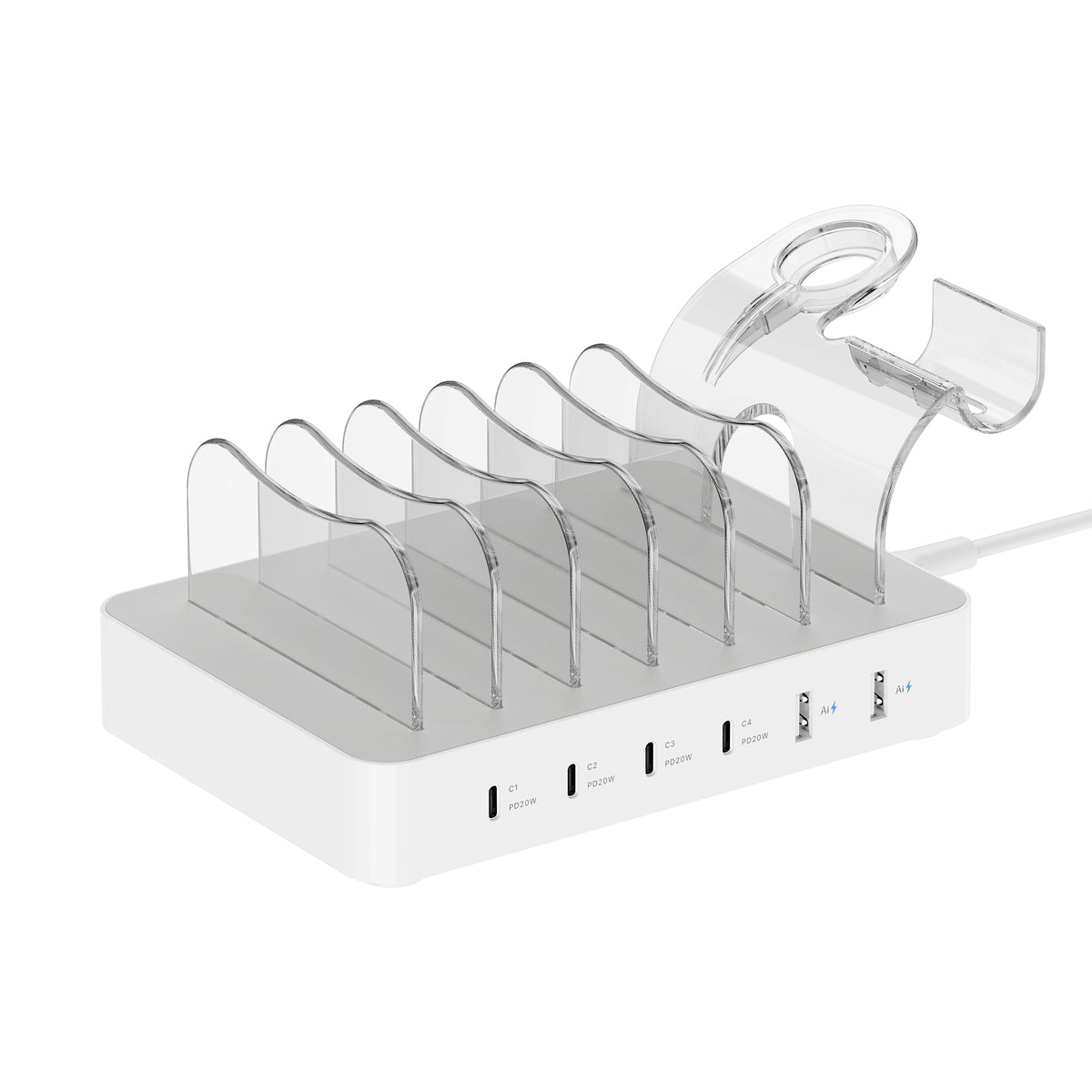 SooPii Charging Station CS60 Pro - Front view with ports