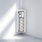 SooPii EU-E28 45° Ecksteckdosenleiste, 4 AC + 3 USB, 3680W