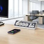 SooPii EU-E28 45° Ecksteckdosenleiste, 4 AC + 3 USB, 3680W