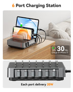 SooPii Charging Station, 120W 6-Port Retractable, H1 Pro EU