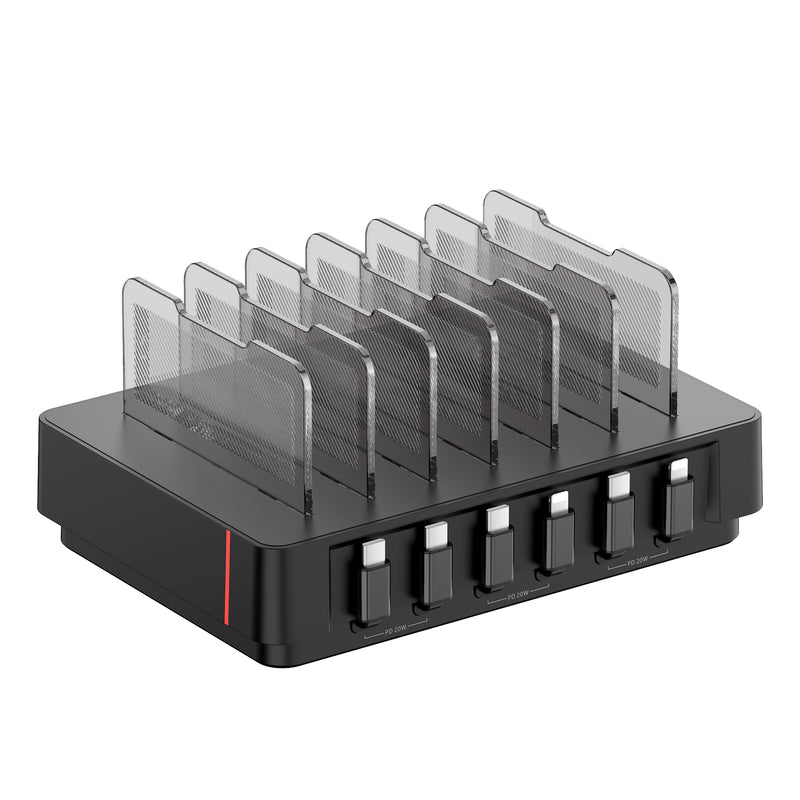 SooPii Charging Station, 60W 6-Port Retractable, H1