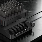 SooPii H1 60W PD fast charging station with silicone retractable cables