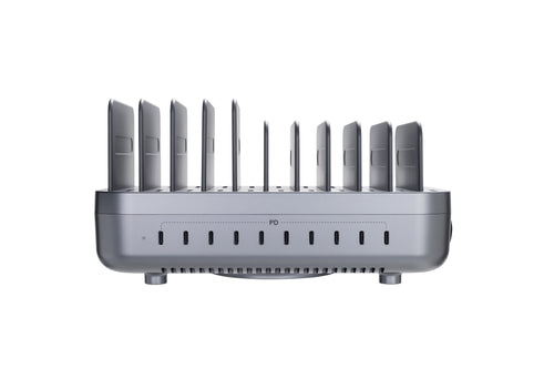 CS200 Charging Station(200W,10 Ports,10PD) with 10 mixed cables — Scene and lifestyle