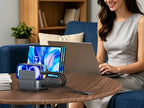 60W Flat Braided Short USB-C Cable 6-Pack with Clip — Ports and connectivity
