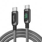 S10CC 100W USB-C Cable, LED Wattage Display, Nylon Braided — Detail 13
