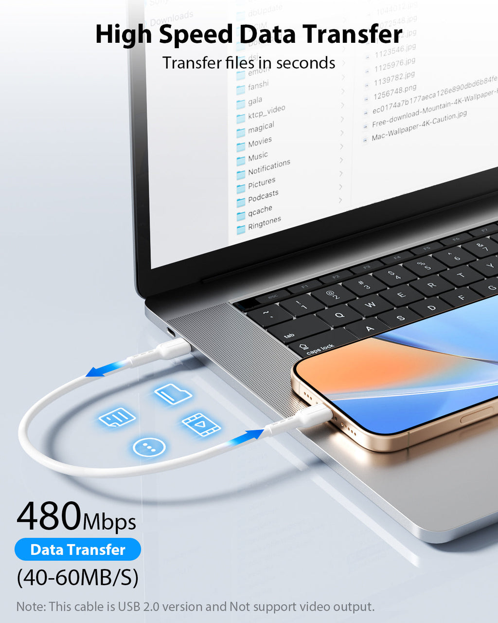 60W Short USB-C to USB-C Cable 6-Pack 8-Inch — Detail 20