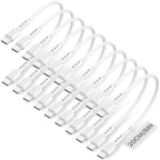 60W Short USB-C to USB-C Cable 6-Pack 8-Inch — Scene and lifestyle