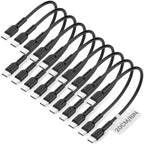60W Short USB-C to USB-C Cable 6-Pack 8-Inch — Fast charging feature