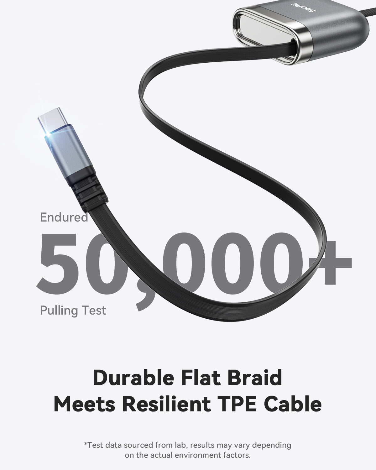 240W Retractable USB-C Cable with Magnetic Slot Single-Pull — Detail 9