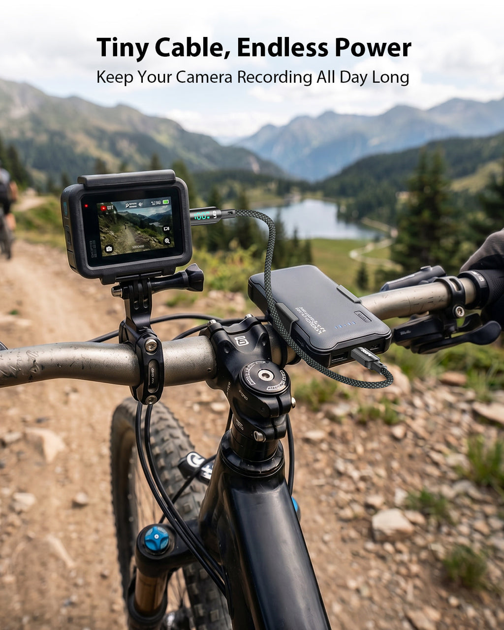 100W 4-Pack Short USB-C Cable with LED Display – 0.7FT Braided — Ports and connectivity