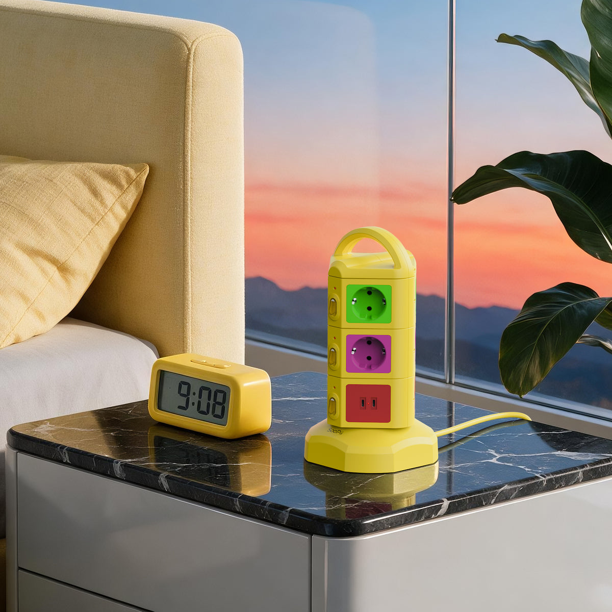 SooPii TPS10 EU power strip tower — product detail