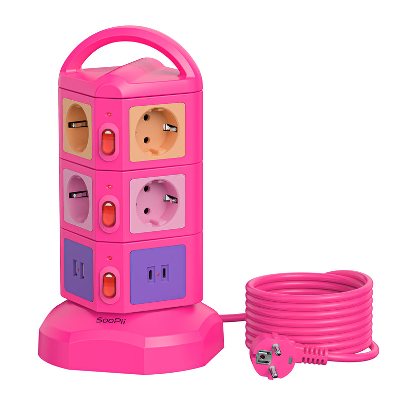 SooPii TPS10 EU power strip tower — product detail