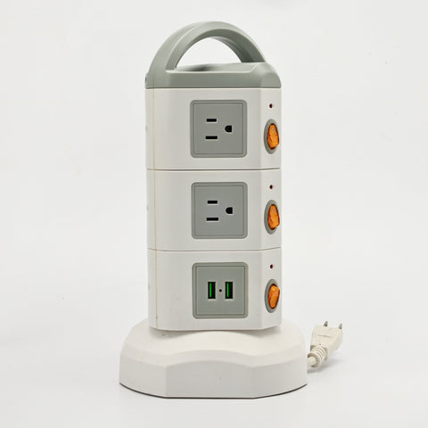 TPS10 Power Strip Tower, 10 Outlets & 4 USB, 1875W — Main product photo