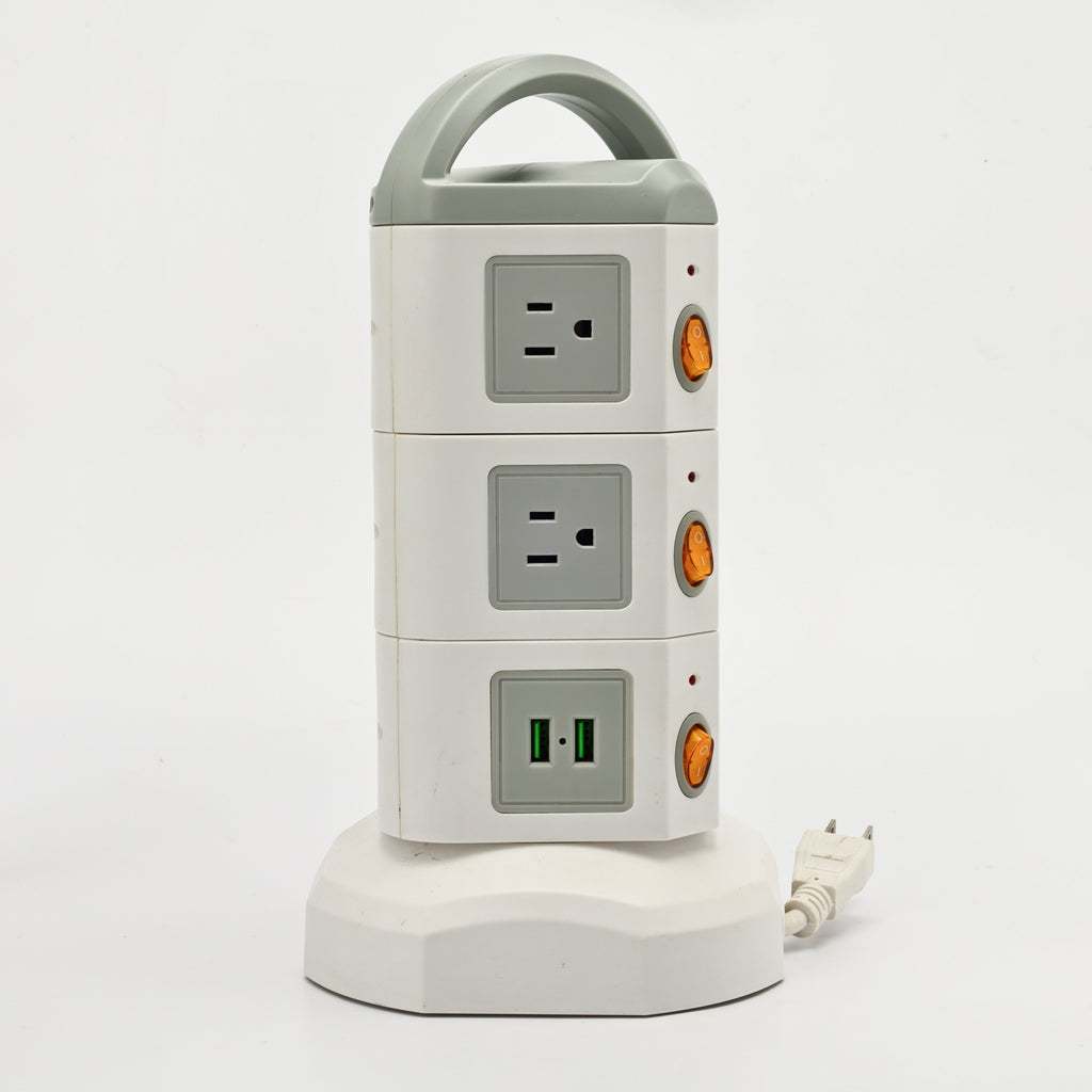 TPS10 Power Strip Tower, 10 Outlets & 4 USB, 1875W — Main product photo