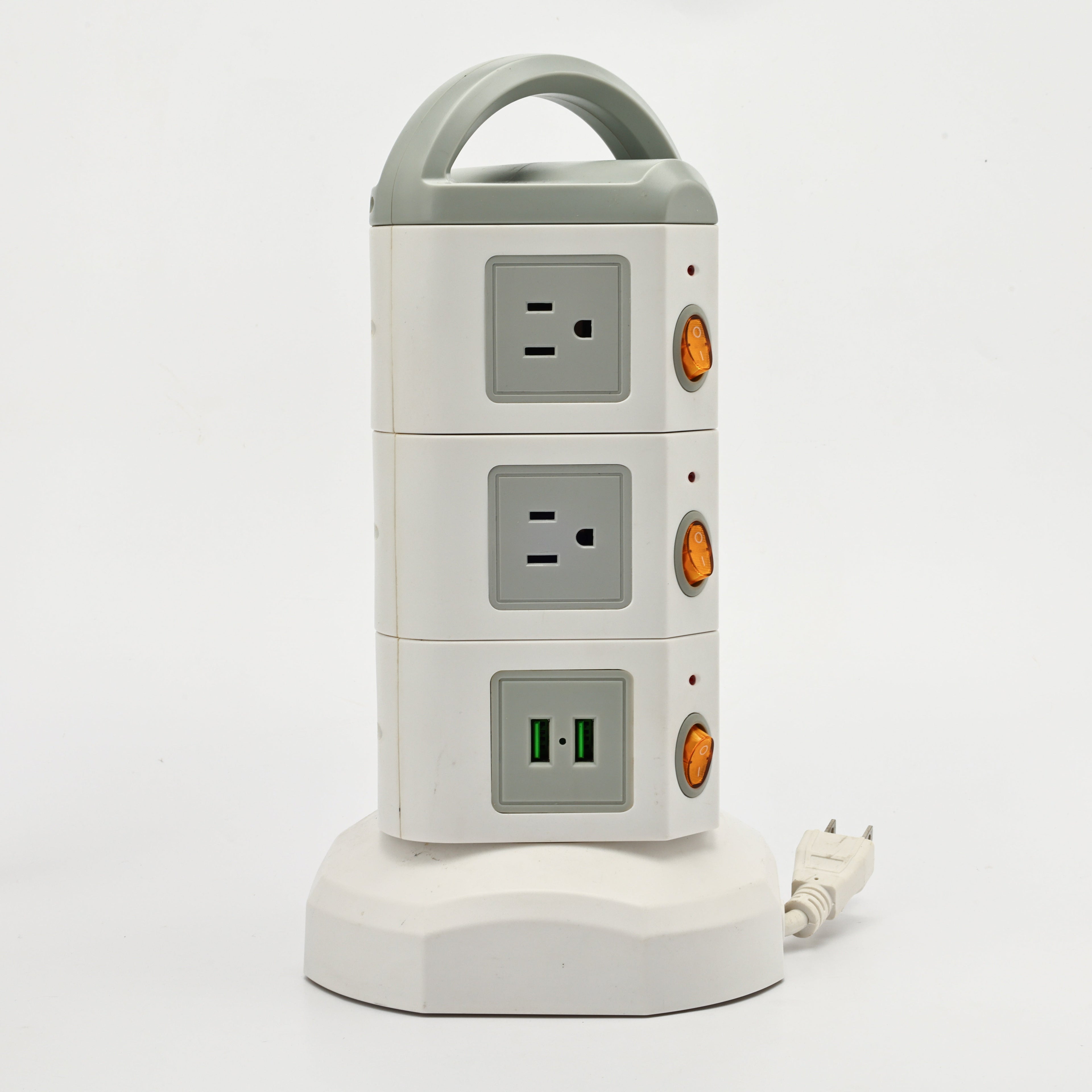 TPS10 Power Strip Tower, 10 Outlets & 4 USB, 1875W — Main product photo