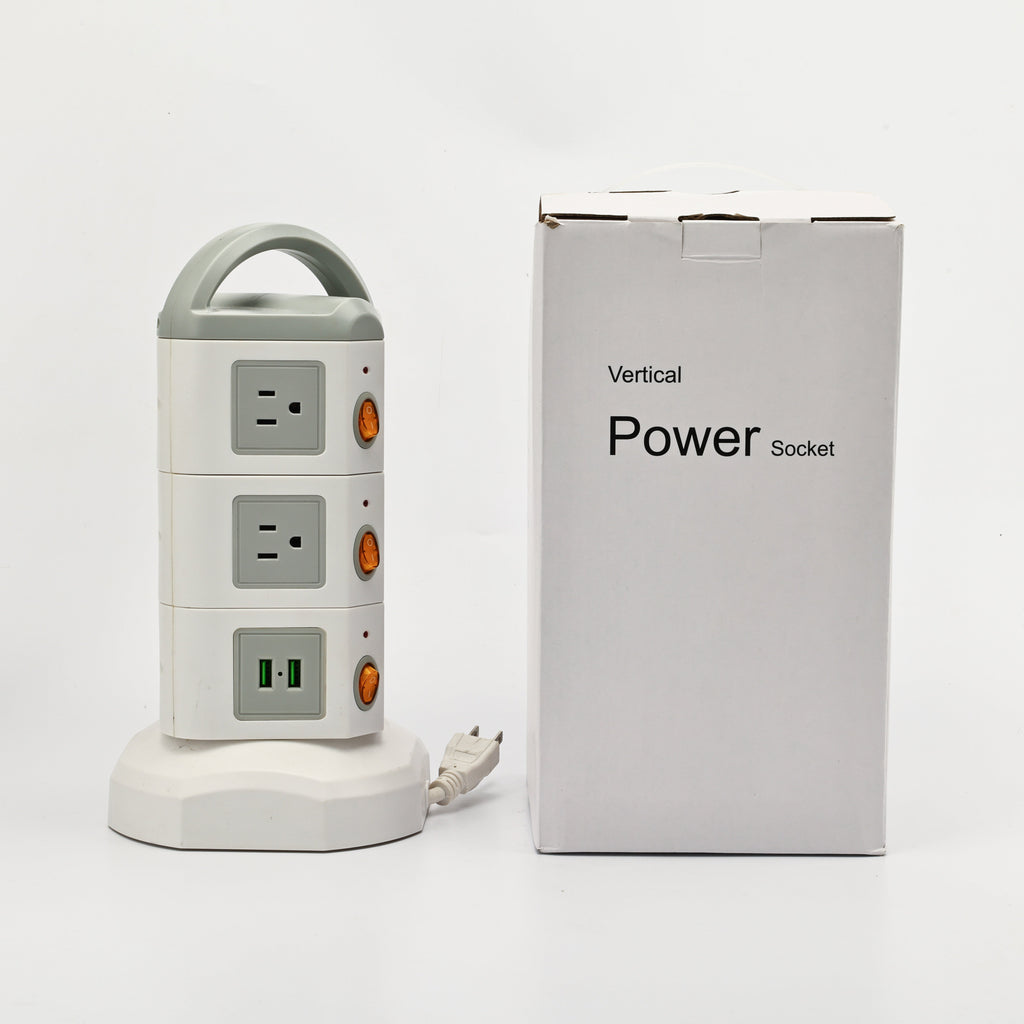 TPS10 Power Strip Tower, 10 Outlets & 4 USB, 1875W — Fast charging feature