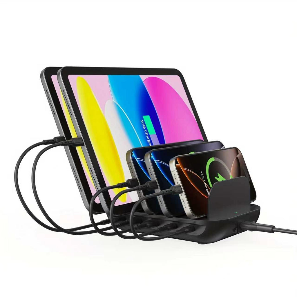 Station de charge SooPii CS50 (35W, 5 ports) avec 5 câbles mixtes
