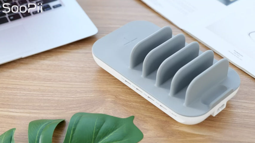 SooPii Charging Station, 70W 5-Port Wireless, WiV6 Pro