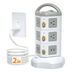 SooPii TPS10 Power Strip Tower with 10 AC Outlets and 4 USB Ports — Main product photo